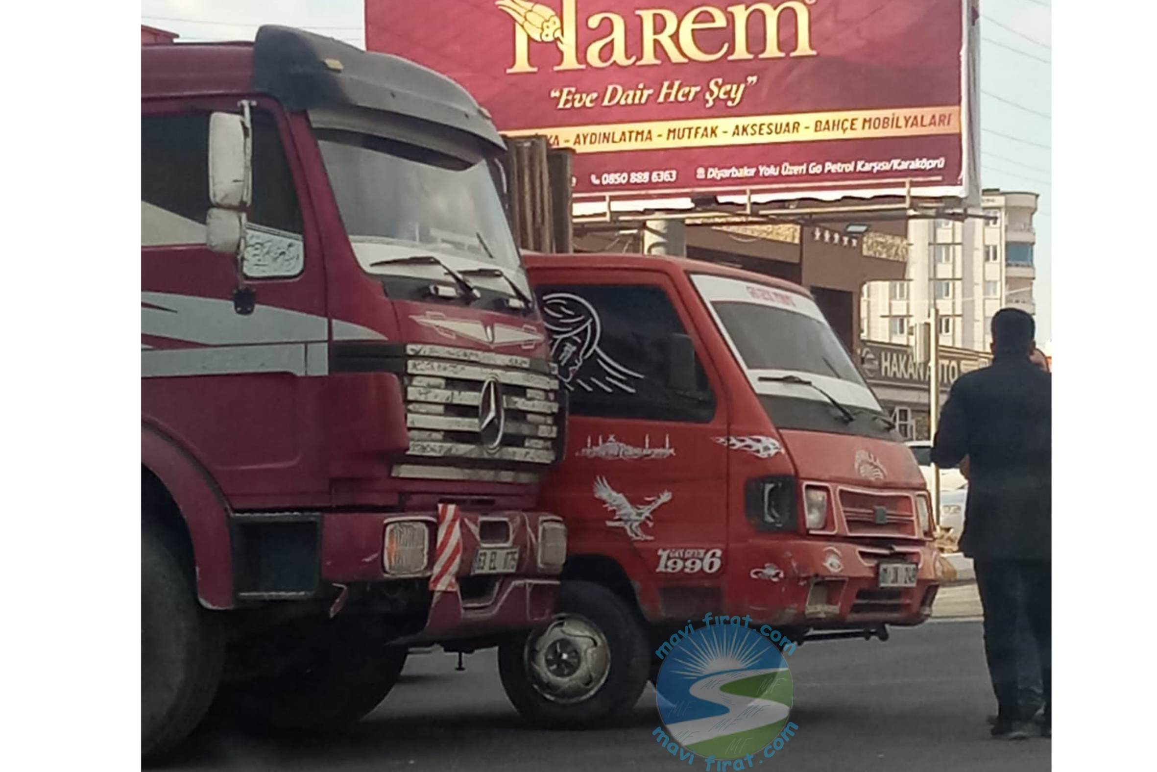 Aynı İstikamet’e Giden Araçlar Kaza Yaptı