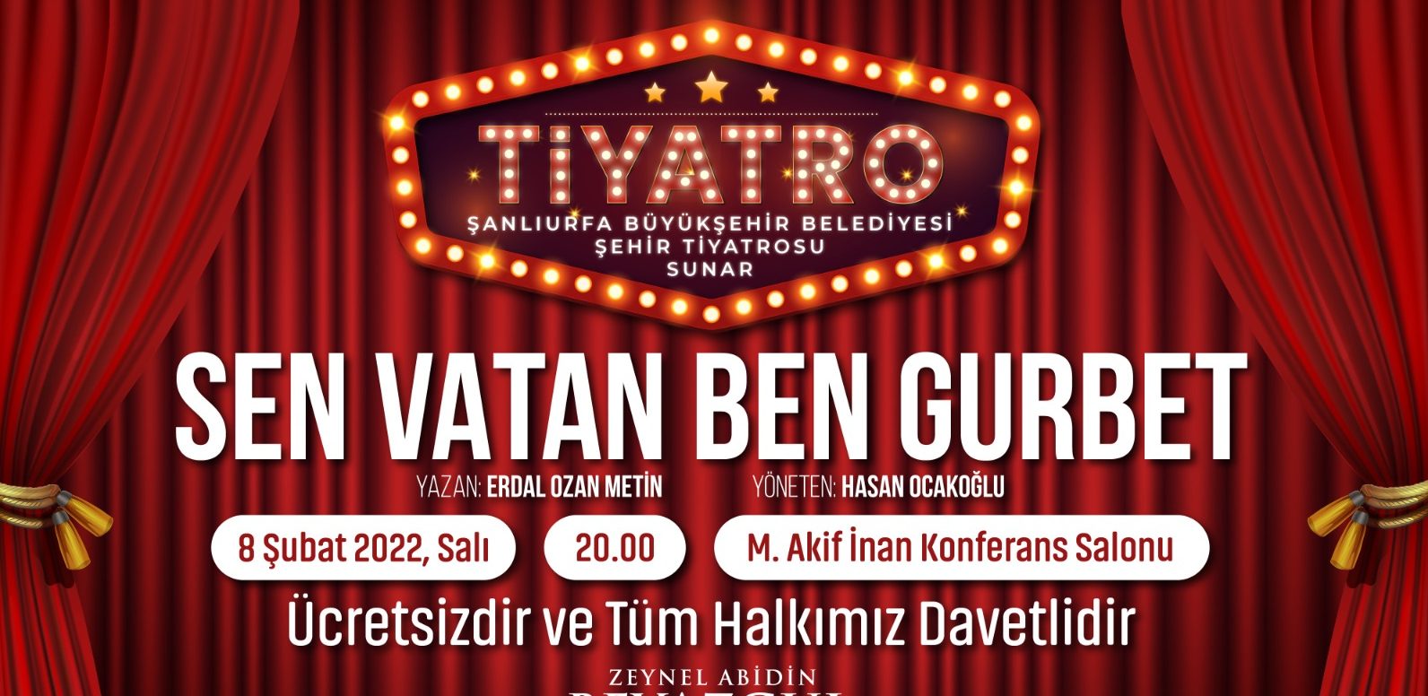 : BÜYÜKŞEHİR’DEN ‘’SEN VATAN BEN GURBET’’ TİYATRO OYUNU