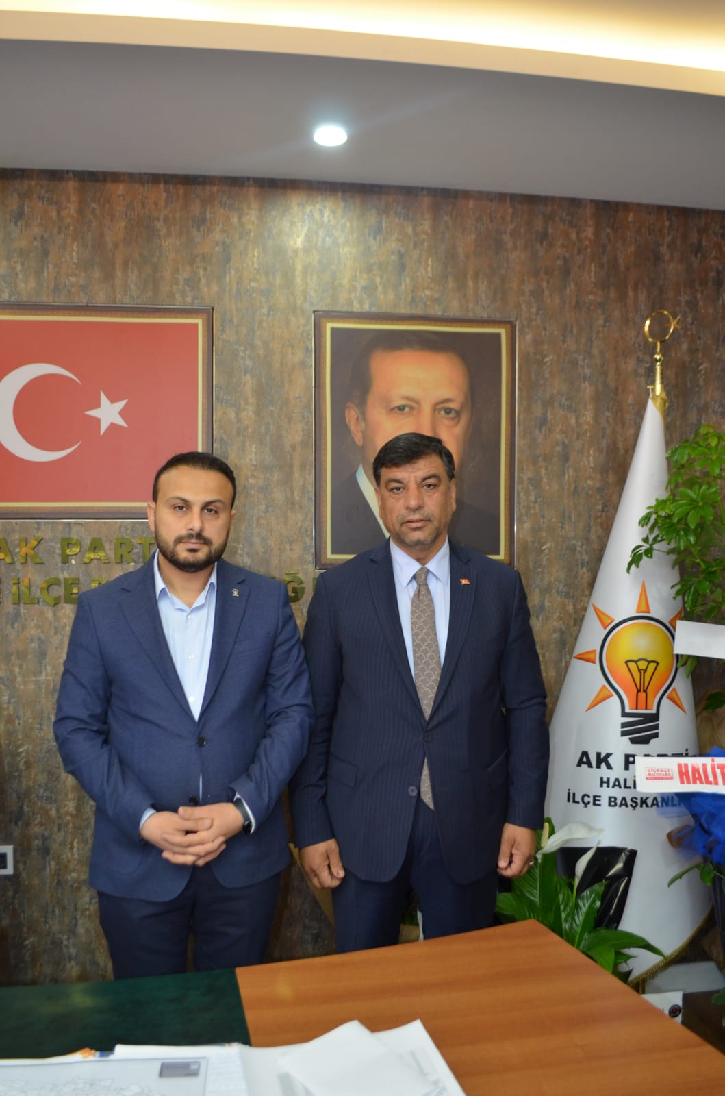Başkan Aslan’dan Ak Parti Haliliye ilçe Başkanı Mustafa Bağmancıyı Hayırlı Olsun Ziyerettinde Bulundu.
