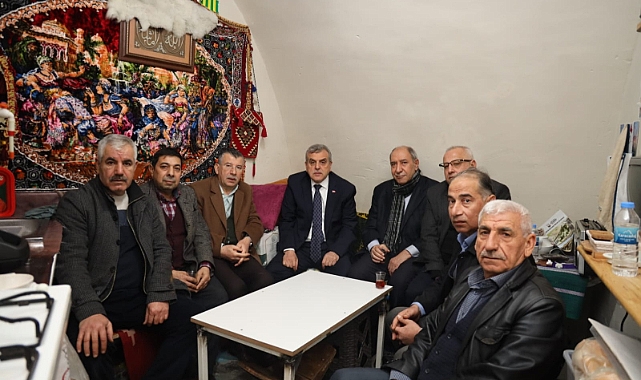 Başkan Beyazgül, Sipahi Pazarı Esnafını Ziyaret Etti