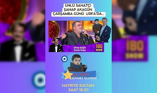 Ünlü Sanatçı Şahap Akagün Yurt Dışı Programını İptal Etti Yarın Urfa’da…