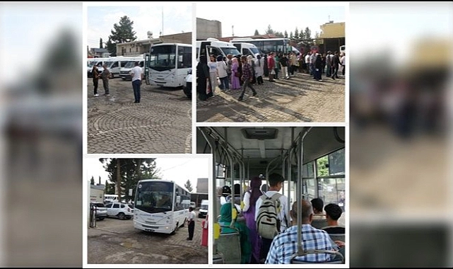 Ceylanpınar Belediyesi öğrencileri YKS’ya taşıdı