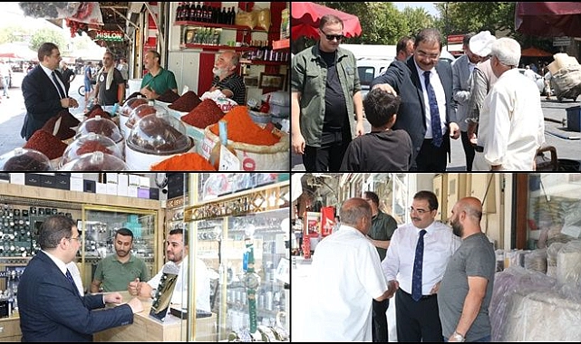 Başkan Canpolat, Esnaf Ve Vatandaşlarla Bir Arada