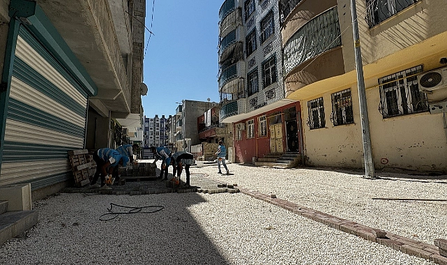 Eyyübiye’de Doğalgaz Ulaşan Sokaklar Yenileniyor