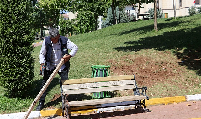 Karaköprü’de Parklar Onarım Ve Bakım Çalışmalarıyla Yenileniyor