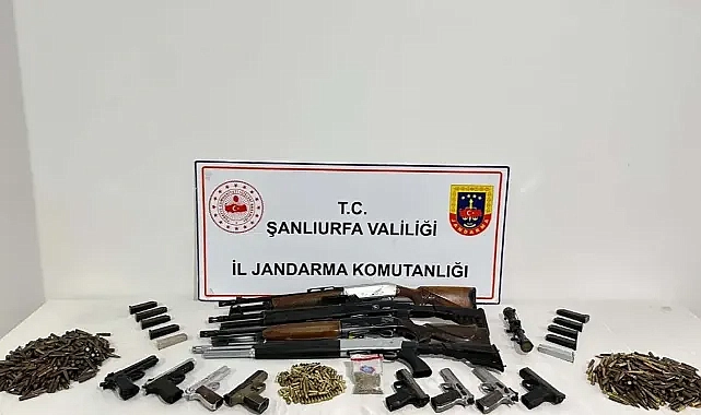 Şanlıurfa’da yine silah ele geçirildi! Gözaltılar var