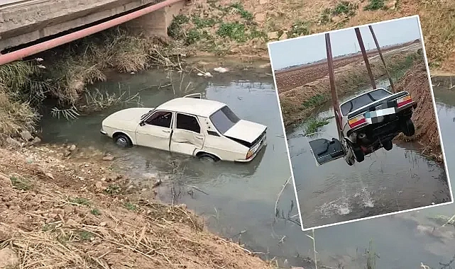 Urfa’da otomobil kanala uçtu!