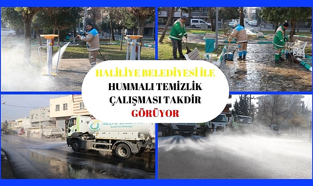 Haliliye Belediyesi İle Hummalı Temizlik Çalışması Takdir Görüyor