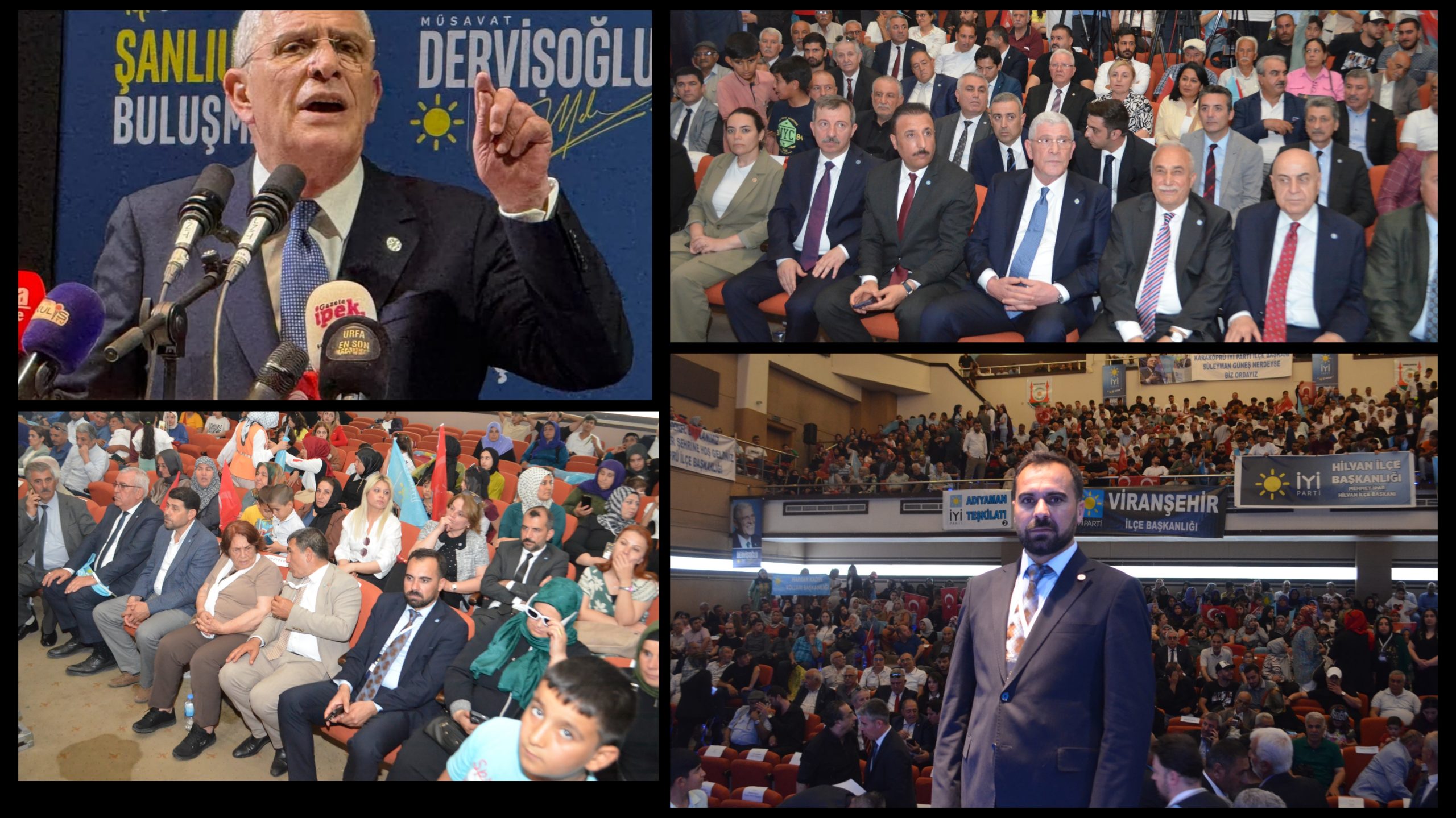Genel Başkan Müsavat Dervişoğluna Karaköprü İlçe Başkanı Süleyman Güneş’ten Teşkilat ve Akraba Desteği