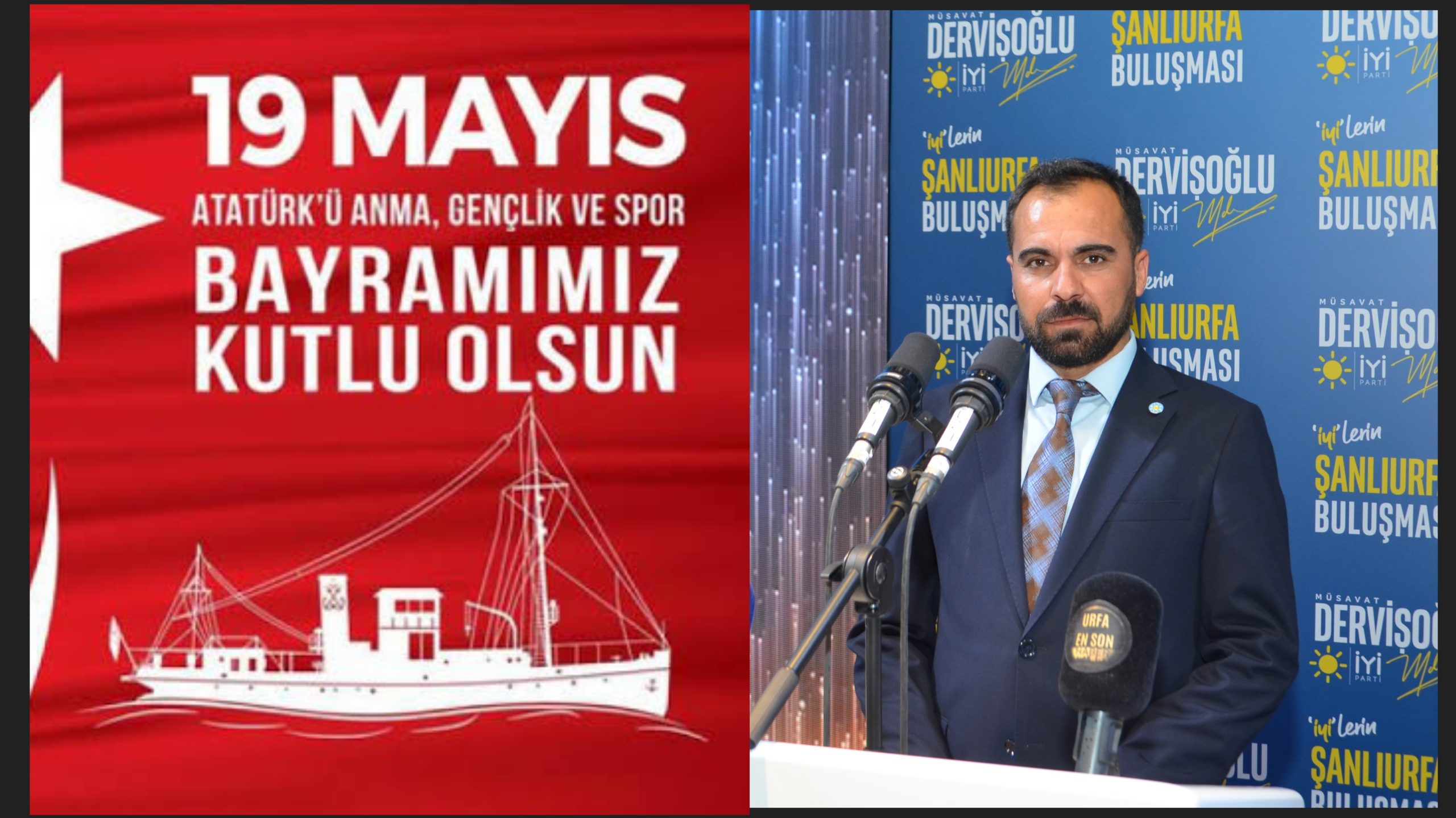 İYİ PARTİ KARAKÖPRÜ İLÇE BAŞKANI SÜLEYMAN GÜNEŞ’TEN 19 MAYIS MESAJI