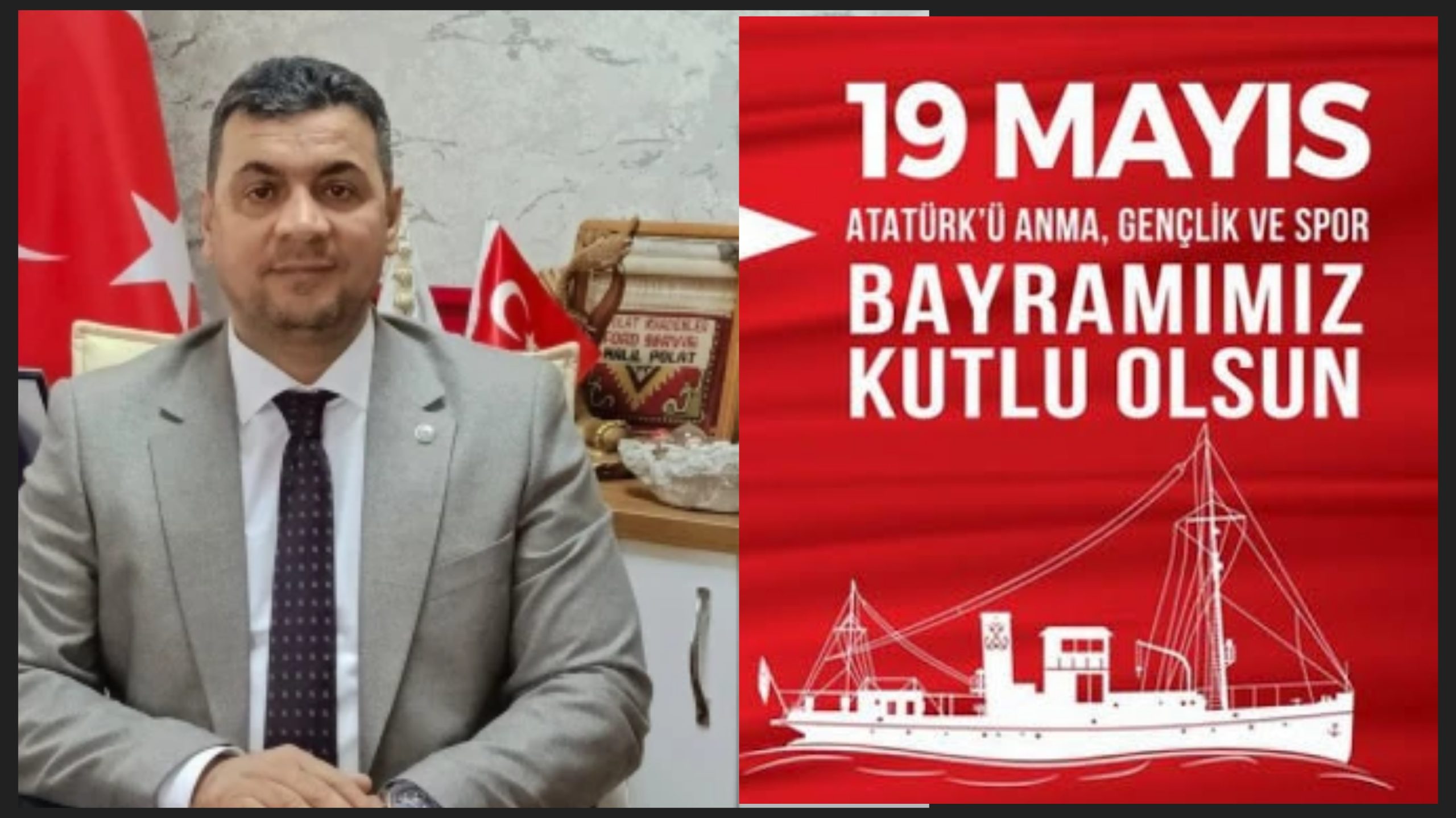 Zirai Aletler ve Motorlu Vasıtalar Tamircileri Sanat ve Esnaf Odası Başkanı Halil Polat’ın 19 Mayıs Mesajı