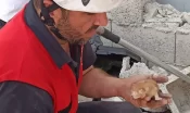 Minik kedinin imdadına itfaiye yetişti!