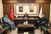 EMŞAV Şanlıurfa İl Başkanı Mehmet Nuri Hakkari’den Haliliye Kaymakamı Dr. Muhammed Serkan Şahin’e Ziyaret