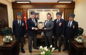 Şanlıurfa Muharip Gaziler Derneği’nden Haliliye Kaymakamı Dr. Muhammed Serkan Şahin’e Ziyaret