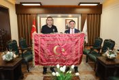 Şanlıurfa İl Emniyet Müdürü Atilla Aksoy’dan Haliliye Kaymakamı Dr. Muhammed Serkan Şahin’e Ziyaret