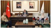 Şanlıurfa Engellileri Yaşatma ve Yardımlaşma Derneği Başkanı Maksut Dügerli’den Haliliye Kaymakamı Serkan Şahin’e Teşekkür Ziyareti