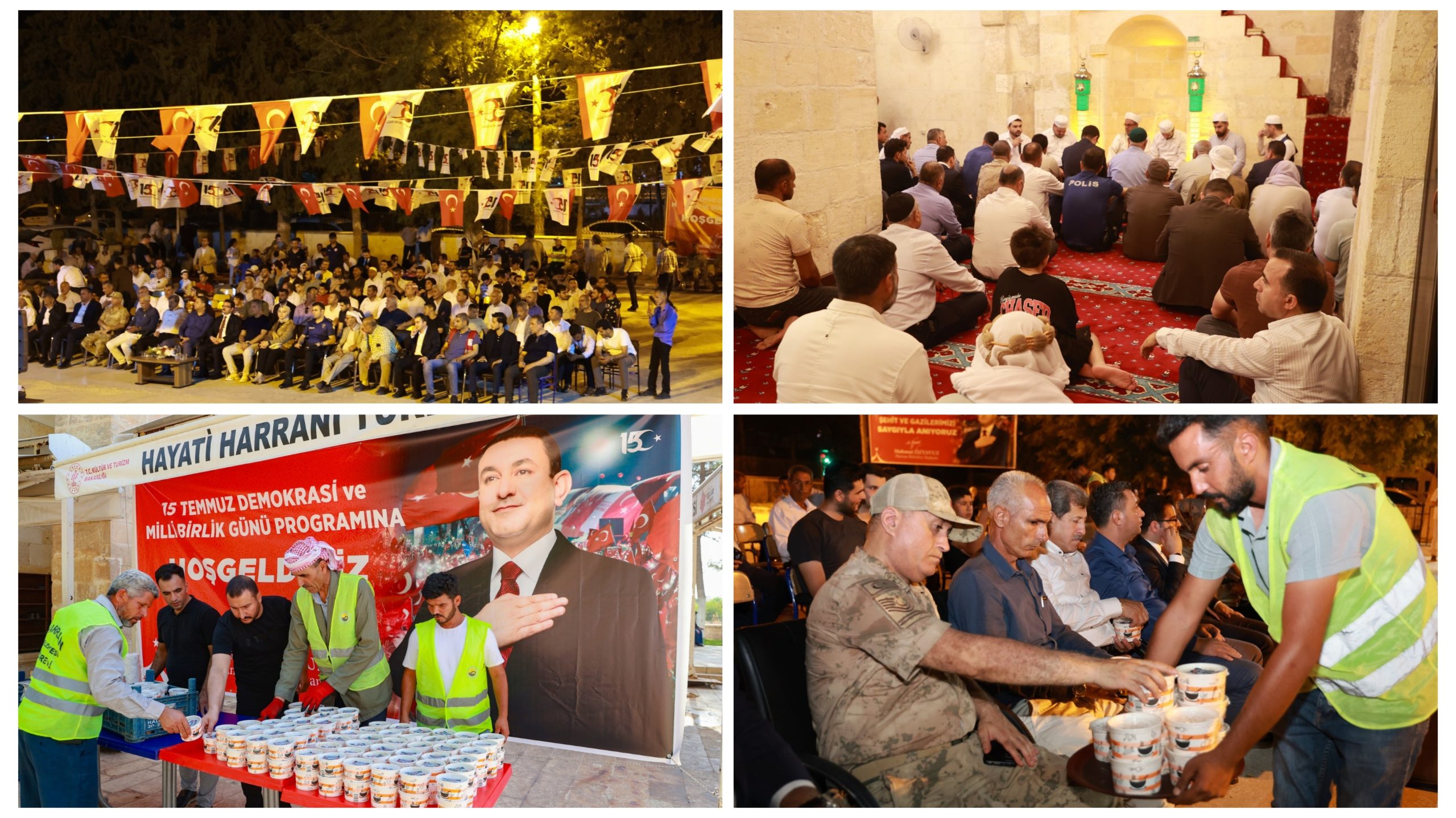 HARRAN’DA 15 TEMMUZ COŞKUSU: DUALAR EDİLDİ, MEVLİT OKUTULDU