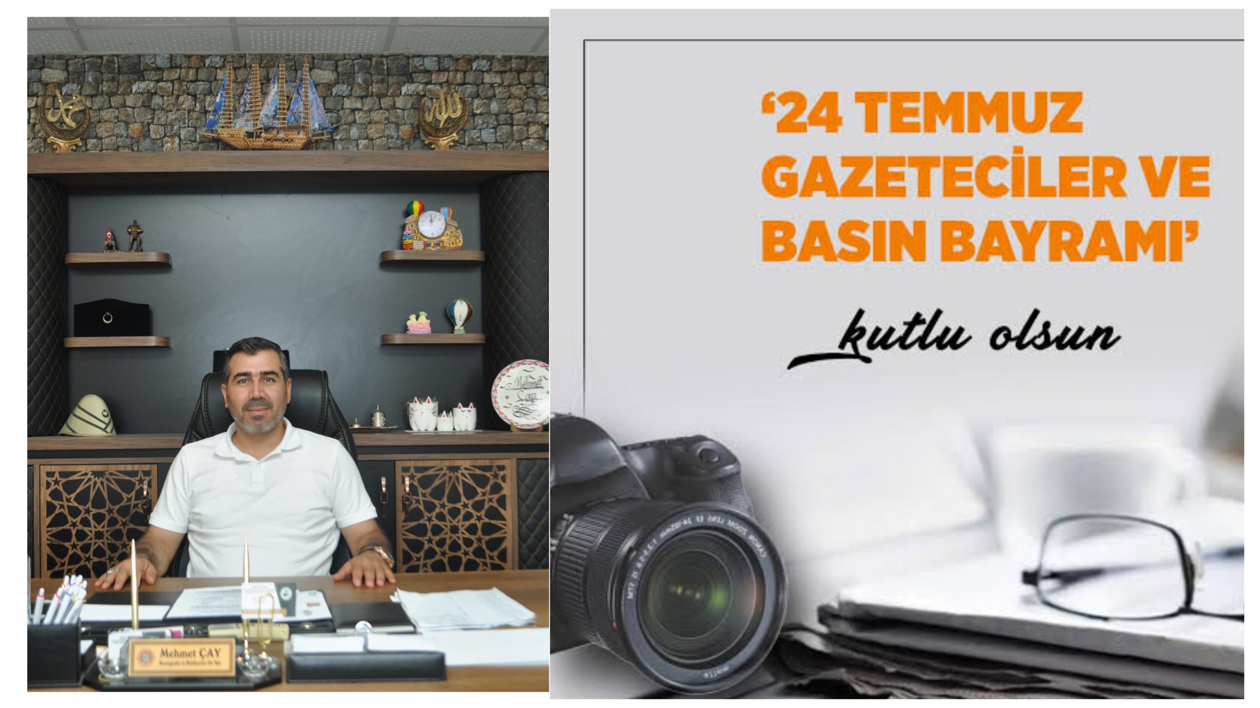 Şanlıurfa Marangozlar ve Mobilyacılar Odası Başkanı Mehmet Çay’dan 24 Temmuz Gazeteciler ve Basın Bayramı Mesajı
