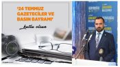 İYİ Parti Karaköprü İlçe Başkanı Süleyman Güneş’ten 24 Temmuz Gazeteciler ve Basın Bayramı Mesajı