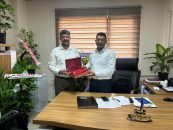Bekir Başak’tan Doç.Dr. Ahmet Güzelçiçek’e Hayırlı Olsun Ziyareti