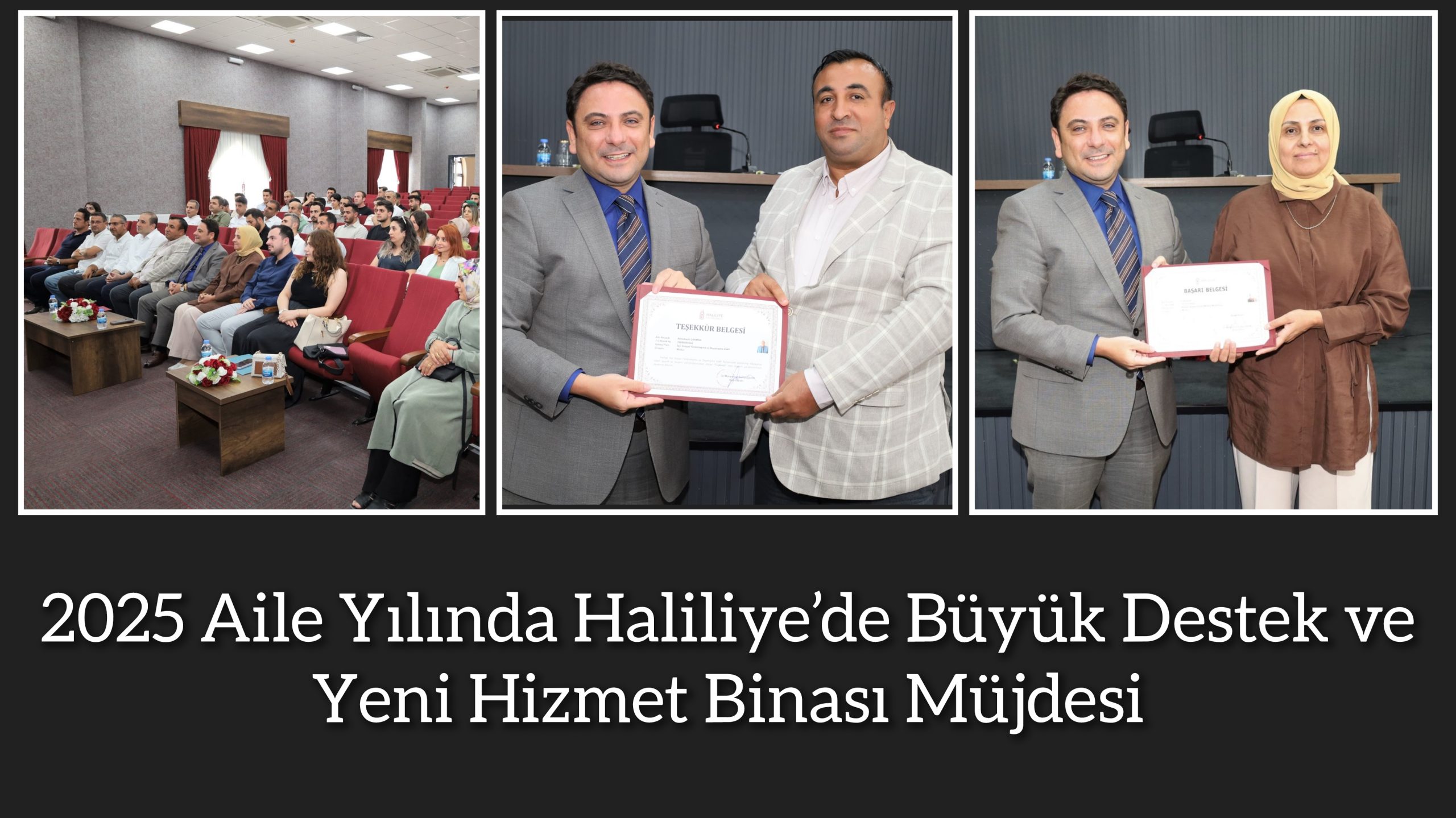 2025 Aile Yılında Haliliye kaymakamı Şahin”den Büyük Destek Yeni Hizmet Binası Müjdesi ve başarı Belgesi
