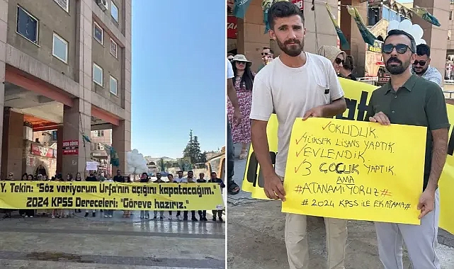 Atanamayan öğretmenler Şanlıurfa’da buluştu! Seslerinin duyulmasını istedi!