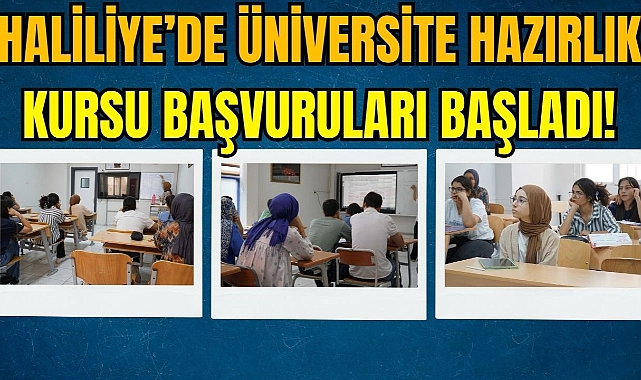 Haliliye Belediyesi Duyurdu: Üniversiteye Hazırlık Kurs Kayıtları Başladı