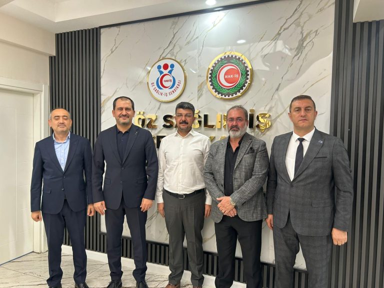 Öz Sağlık-İş Sendikası Başkanı Bekir Başak’a Anahtar Parti”Heyetinden  Ziyaret