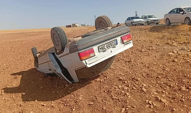 Şanlıurfa’da otomobil takla attı!