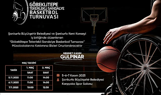 1. Göbeklitepe Tekerlekli Sandalye Basketbol Turnuvası Başlıyor