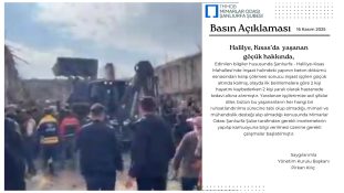 TMMOB Mimarlar Odası Şanlıurfa Şubesi Haliliye – Kısas Mahallesi’ndeki Göçük Olayına İlişkin Kamuoyu Açıklaması