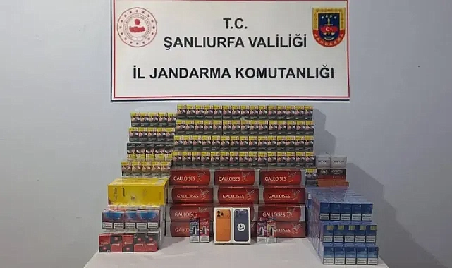 Şanlıurfa’da kaçak sigara ve telefonlara el konuldu!