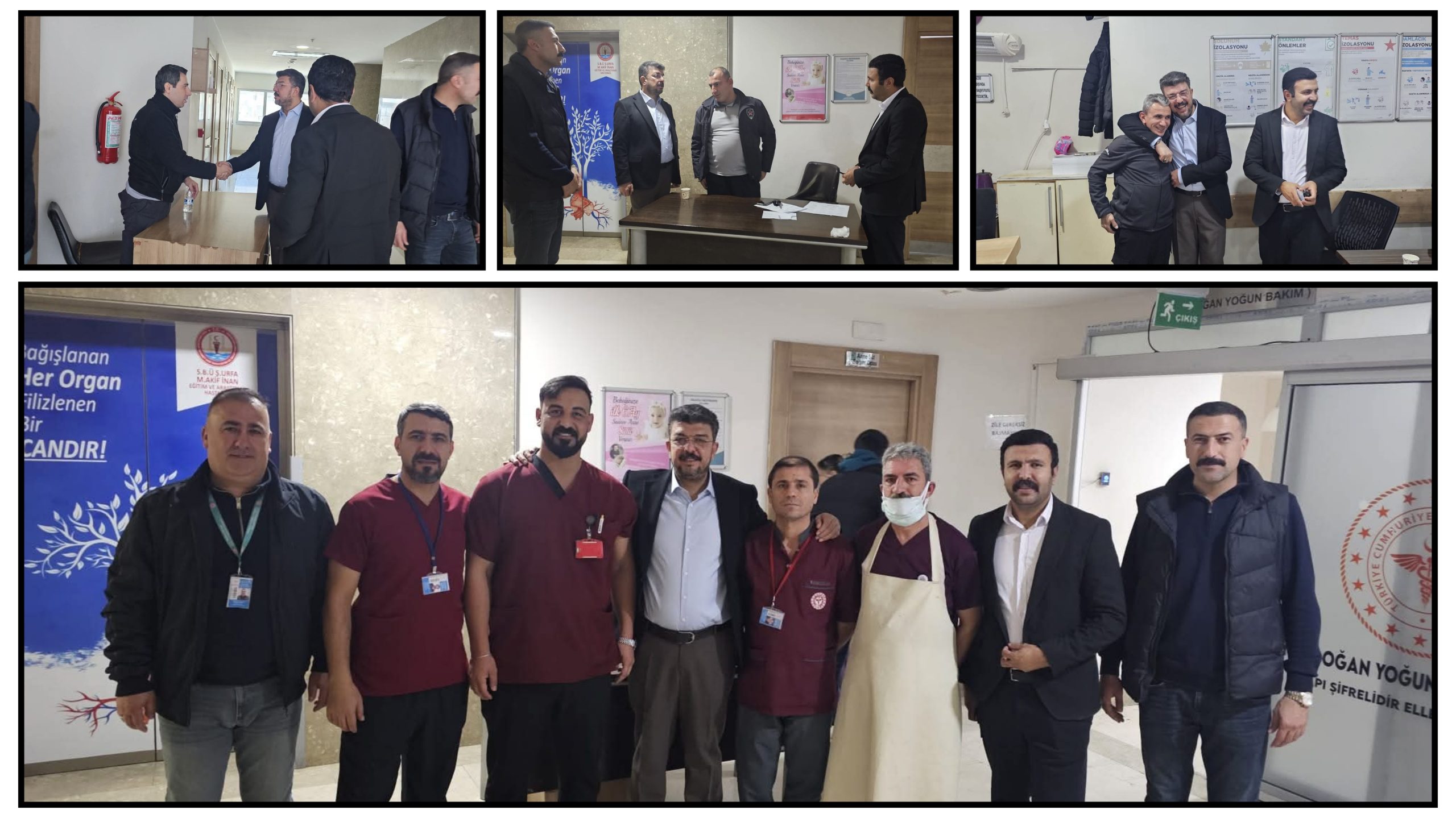 Öz Sağlık-İş Sendikası Şanlıurfa Şube Başkanı Bekir Başak, Mehmet Akif İnan Hastanesi Haliliye Ek Binasında Görev Yapan Emekçileri Ziyaret Etti