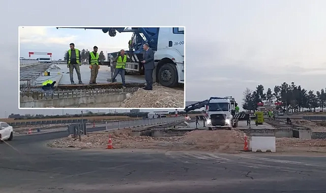 Osmanbey Kampüsü önündeki kavşak çalışmasında sona gelindi!