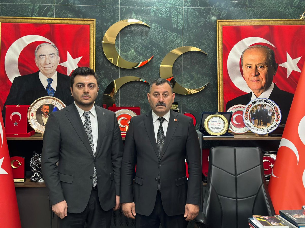 MHP Hilvan İlçe Başkanlığı görevine atanan Av. Mehmet Baytak’tan İl Başkanı Osman Mutlu’ya ziyaret
