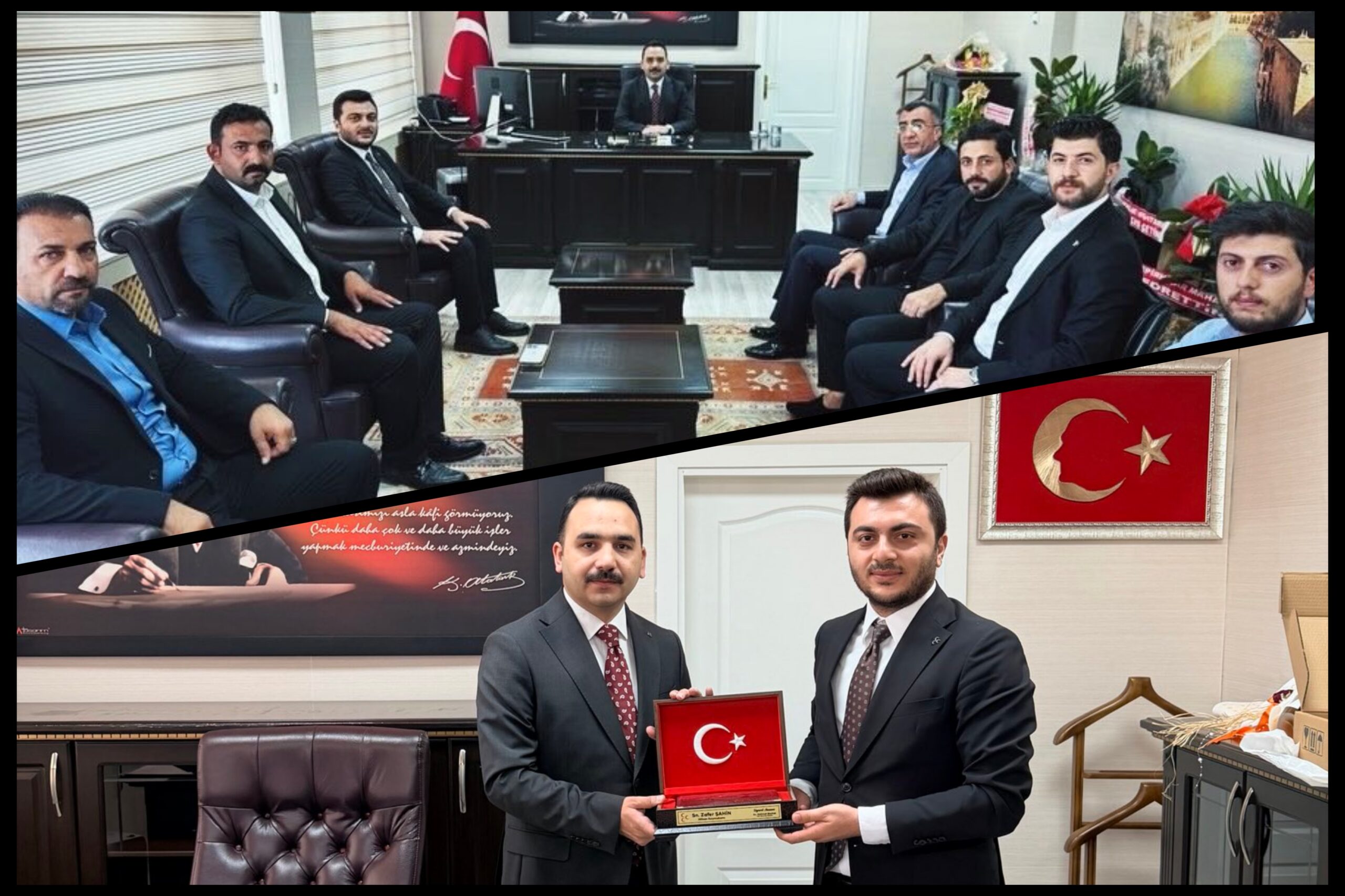 MHP Hilvan İlçe Teşkilatı’ndan Kaymakam Zafer Şahin’e Hayırlı Olsun Ziyareti