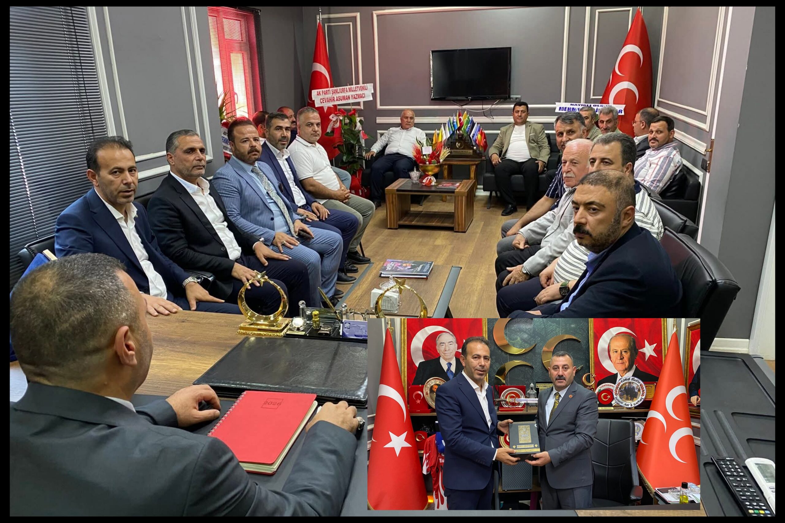 ŞESOB Yönetiminden MHP Şanlıurfa İl Başkanı Osman Mutlu’ya Ziyaret