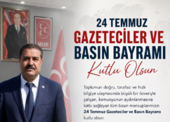 İbrahim Gündoğdu’dan 24 Temmuz Gazeteciler ve Basın Bayramı Mesajı