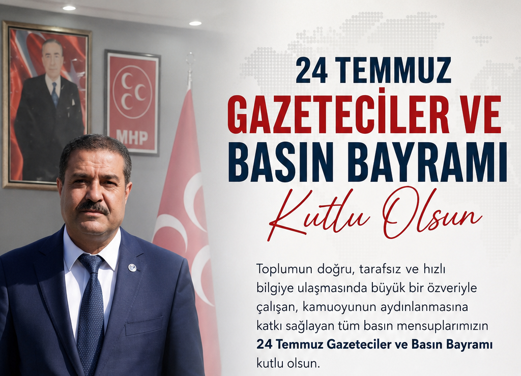 İbrahim Gündoğdu’dan 24 Temmuz Gazeteciler ve Basın Bayramı Mesajı