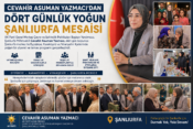 AK Parti Şanlıurfa Milletvekili Cevahir Asuman Yazmacı’dan Dört Günlük Yoğun Şanlıurfa Mesaisi