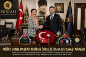 MİSİAD Genel Başkanı Feridun Öncel, İş İnsanı Aziz Savaş’la buluştu