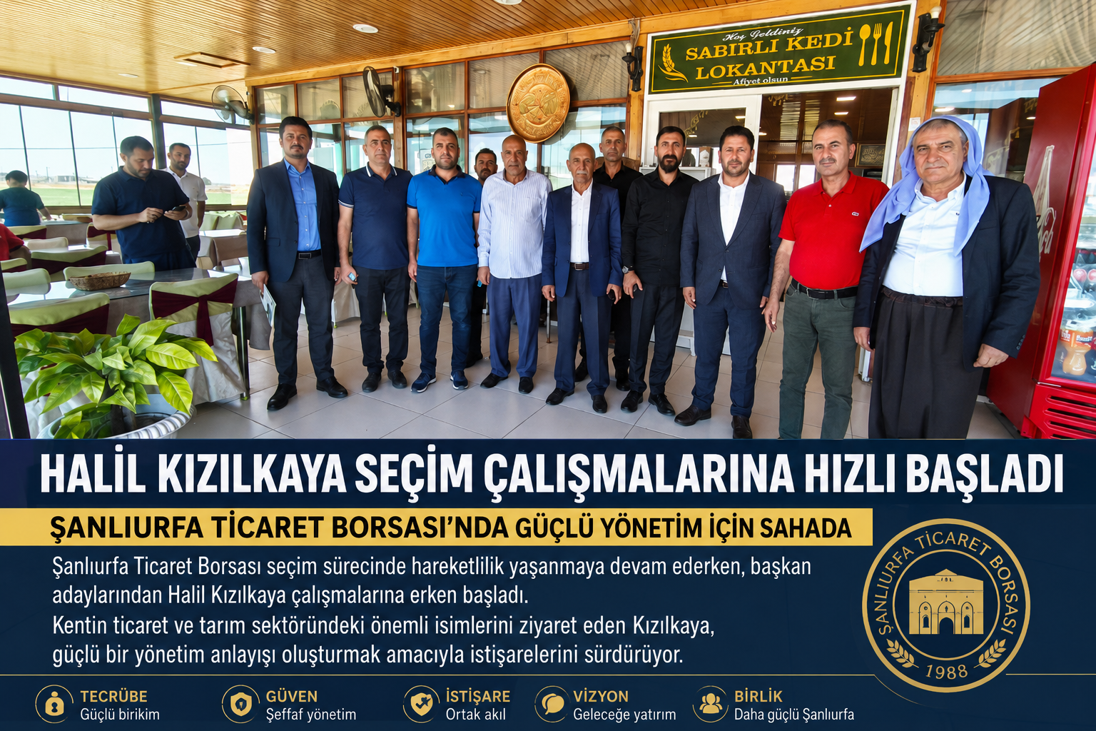 Kamil Mak, Ticaret Borsası Başkan Adayı Halil Kızılkaya ile Yol Yürüme Kararı Aldı