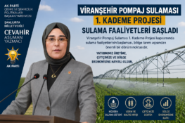 Milletvekili Yazmacı: “Viranşehir’de 140 bin dekarlık alan suyla buluşuyor”