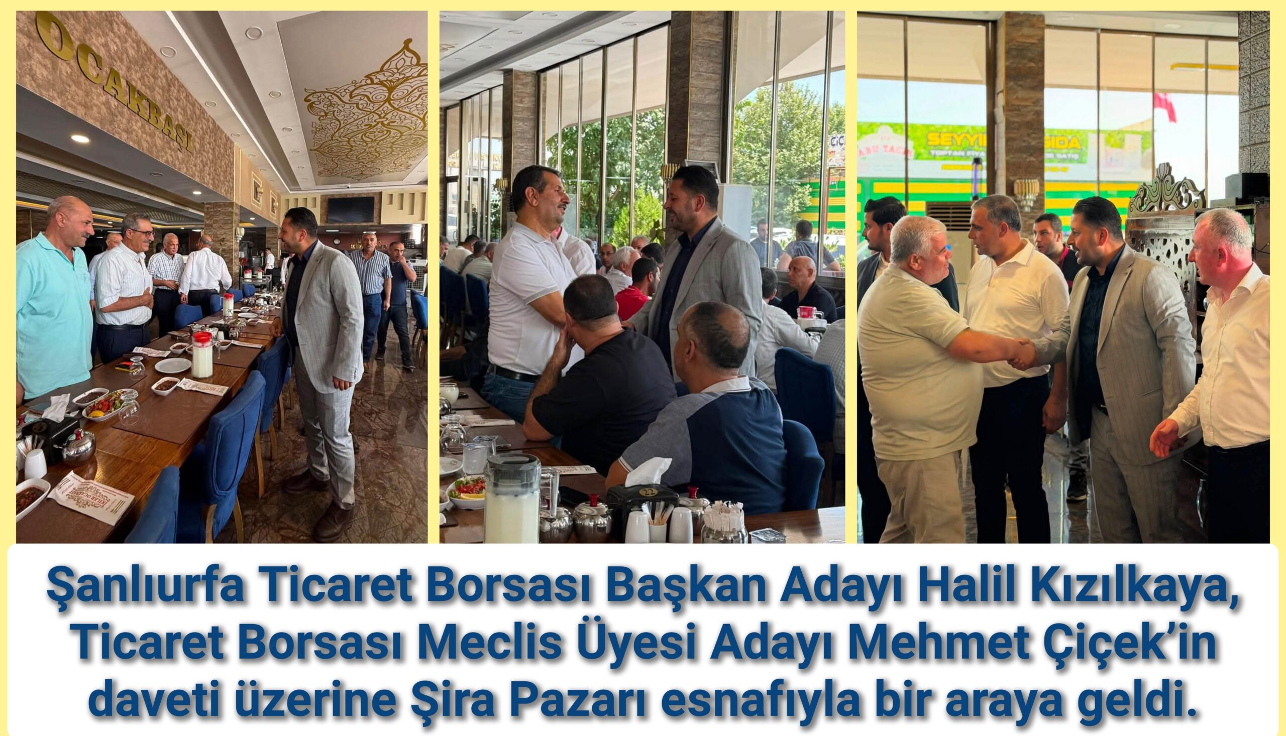Halil Kızılkaya Şira Pazarı Esnafıyla Bir Araya Geldi