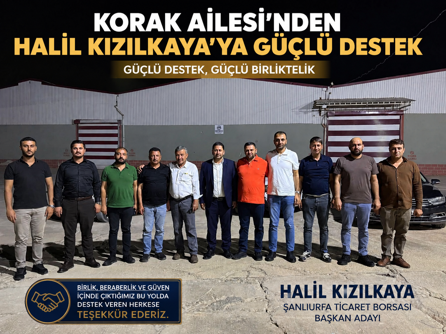 Korak Ailesi’nden Halil Kızılkaya’ya Güçlü Destek