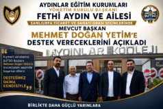 Aydınlar Eğitim Kurumları Yönetim Kurulu Başkanı Fethi Aydın ve Ailesi’nden Mehmet Doğan Yetim’e Destek