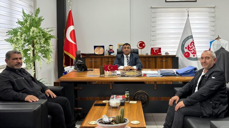 ALİ İHSAN DELİOĞLU’NDAN HALİLİYE SYDV MÜDÜRÜ ABDULKADİR ÇAKMAK’A ZİYARET