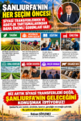 ŞANLIURFA’NIN SİYASİ TRANSFERLERDEN VE ADAYLIK HESAPLARINDAN DAHA ÖNEMLİ SORUNLARI VAR!